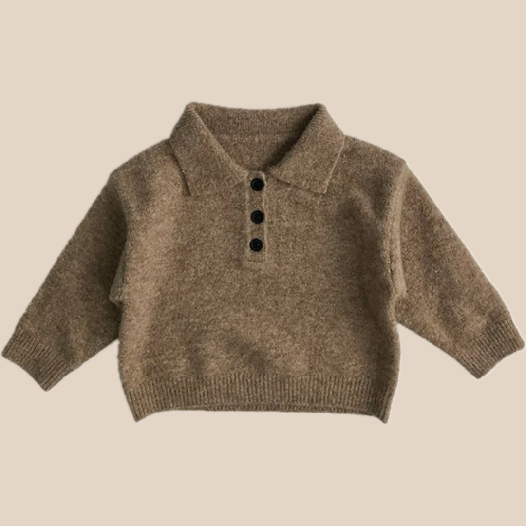 Cozy Kids Cotton Polo Shirt for Cold Weather