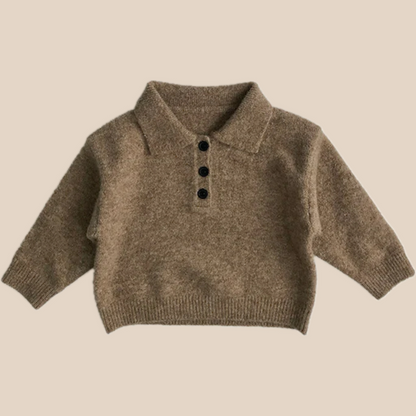 Cozy Kids Cotton Polo Shirt for Cold Weather