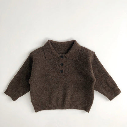 Cozy Kids Cotton Polo Shirt for Cold Weather