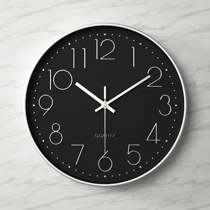 Big Clear Wall Clock - Simple Modern Office Decor