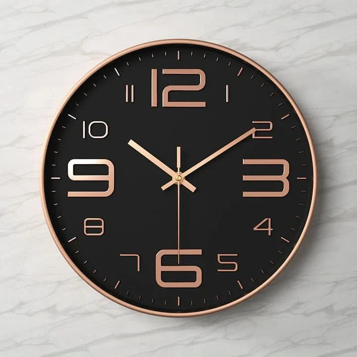 Big Clear Wall Clock - Simple Modern Office Decor