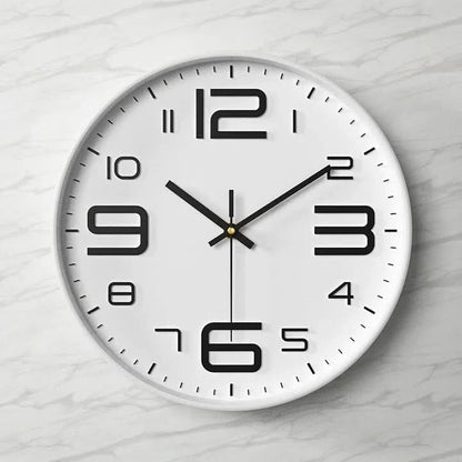 Big Clear Wall Clock - Simple Modern Office Decor