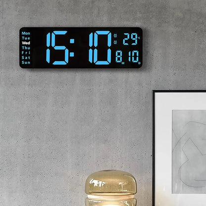Big LED Clock with Nightlight and Dimmable Display