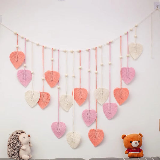 Bohemian Macrame Leaf Hanging Decoration - Luxicro