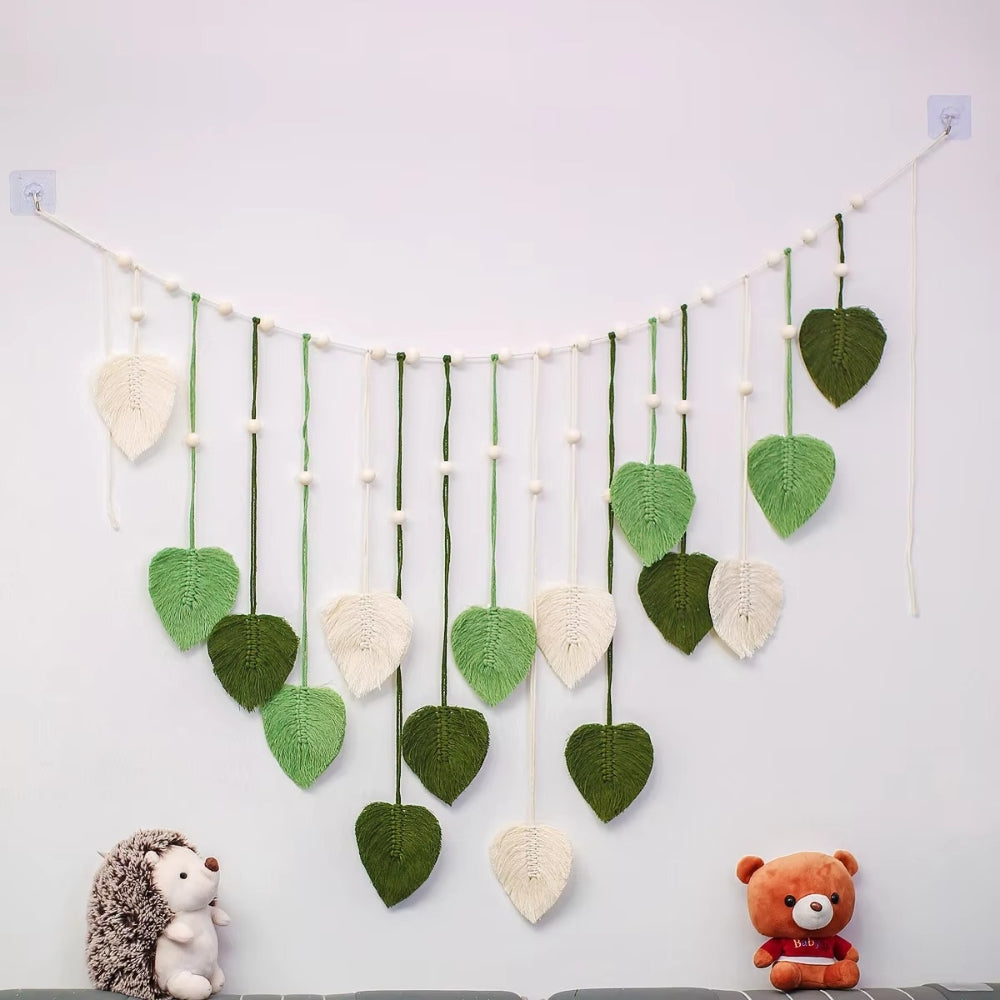 Bohemian Macrame Leaf Hanging Decoration