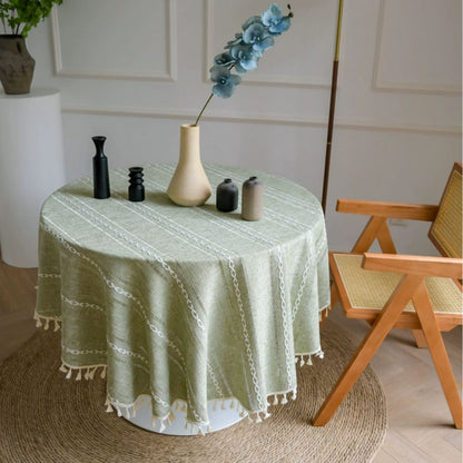 Vintage Floral Circular Table Cover