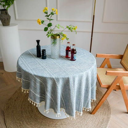 Vintage Floral Circular Table Cover