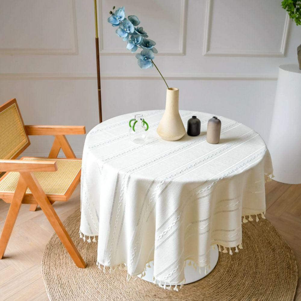Vintage Floral Circular Table Cover