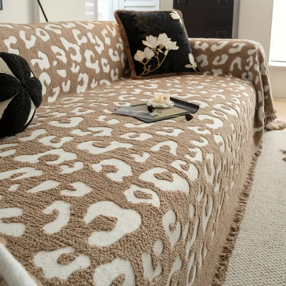 Vibrant Animal Pattern Couch Slipcover