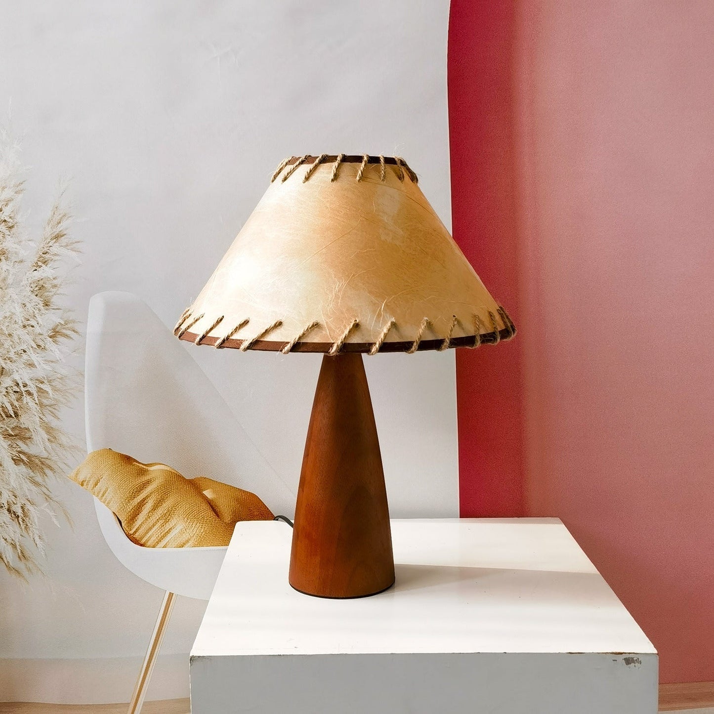 Classic Solid Wood Table Lamp