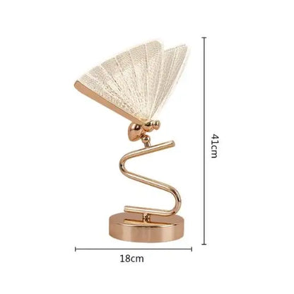 Delicate Wing Table Lamp with Warm Light