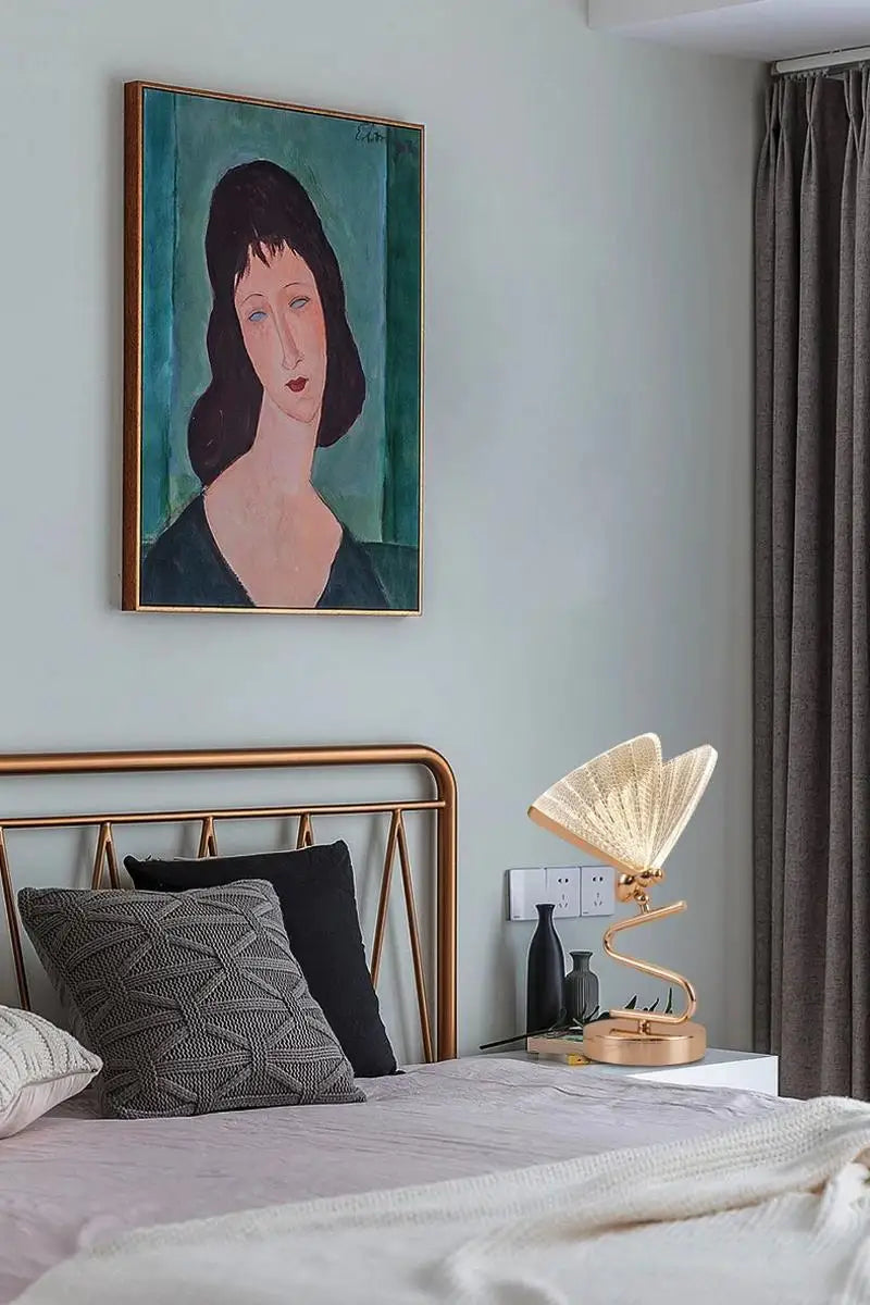 Beautiful Winged Table Lamp