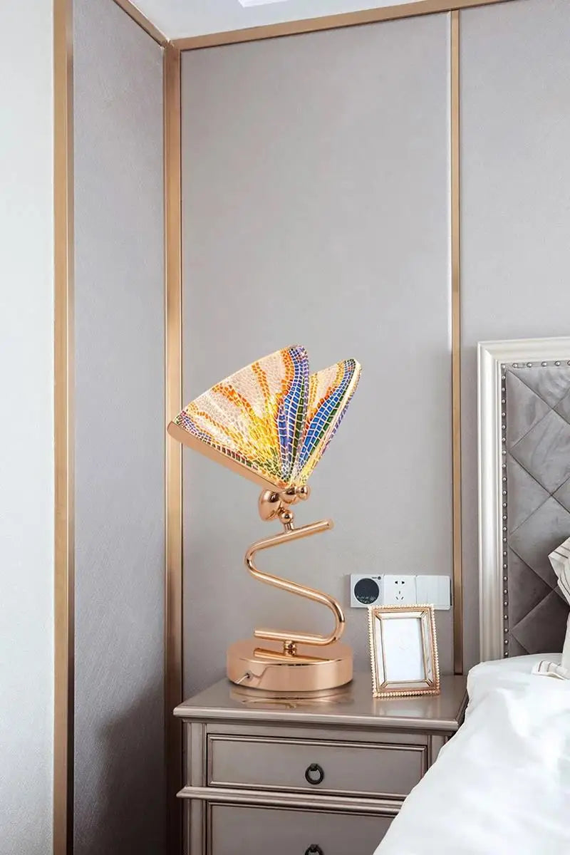 Beautiful Winged Table Lamp