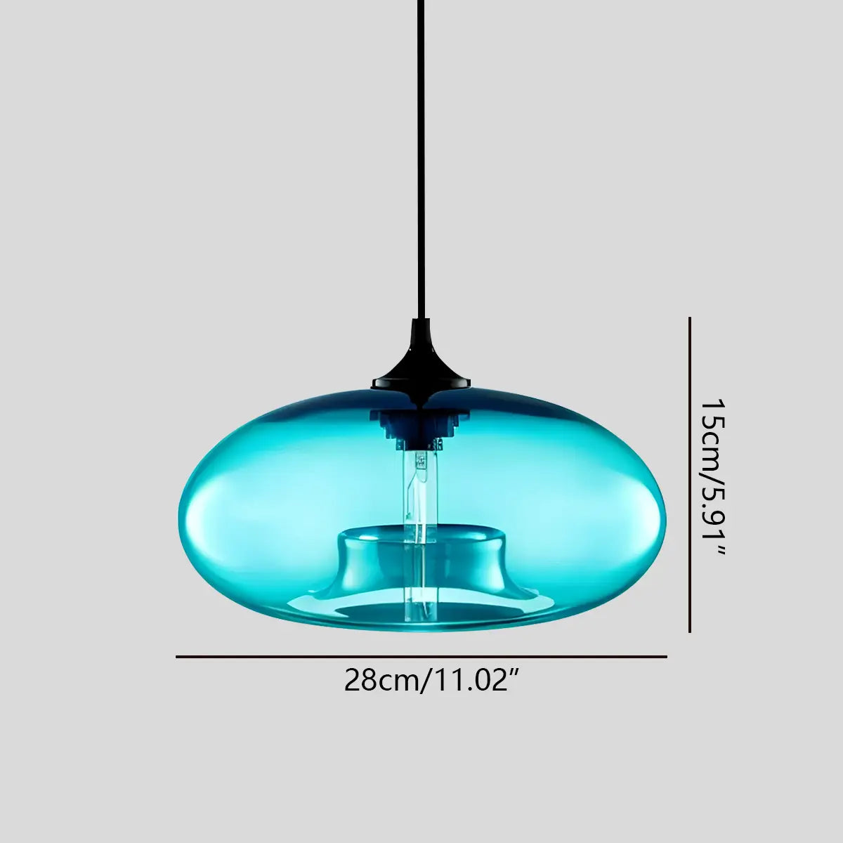 Stylish Hanging Glass Light for Kitchen