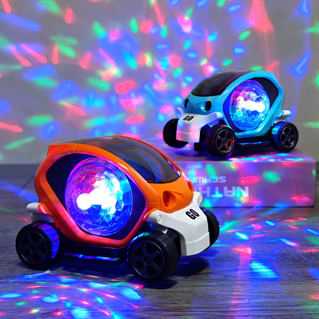 Glowing LED Musical Spin Car Toy