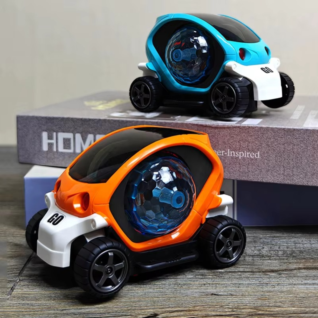 Glowing LED Musical Spin Car Toy