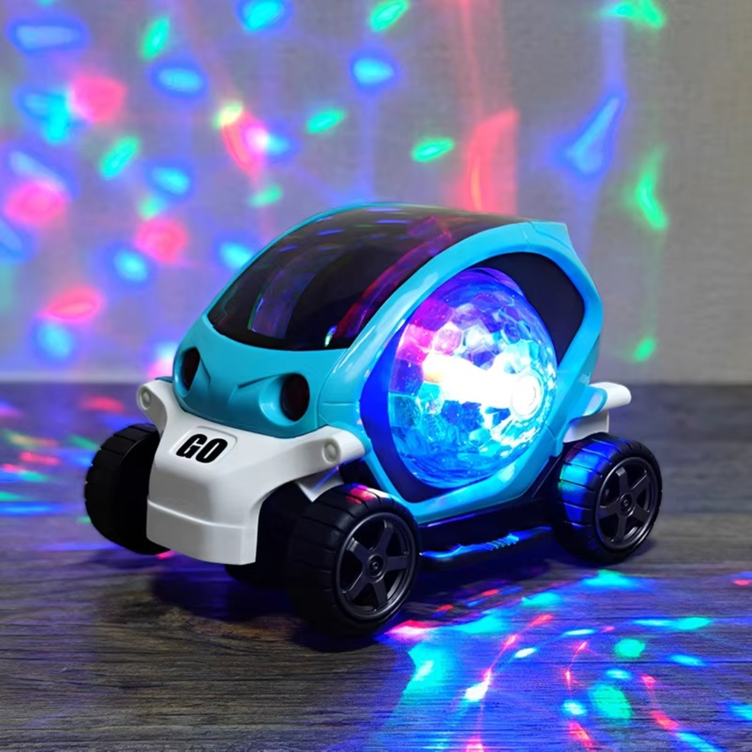 Glowing LED Musical Spin Car Toy