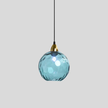 Vibrant Glass Globe Ceiling Light Fixture