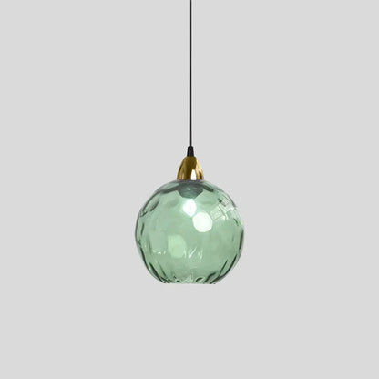 Vibrant Glass Globe Ceiling Light Fixture