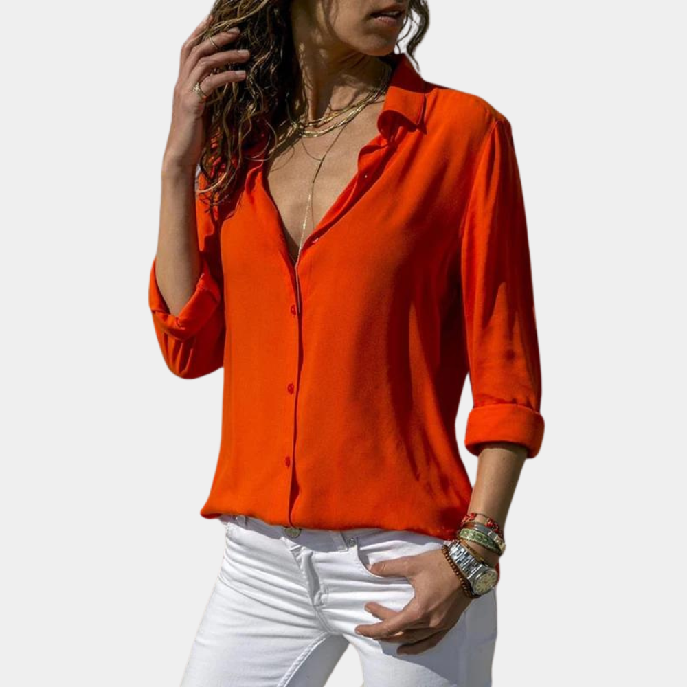 Comfy Women's Cotton Blouse for Everyday Wear - Luxicro