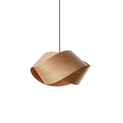 Rustic Wooden Metal Hanging Lamp with Soft Light