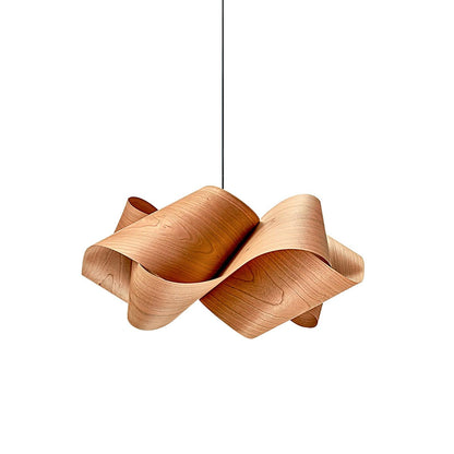 Rustic Wooden Metal Hanging Lamp with Soft Light