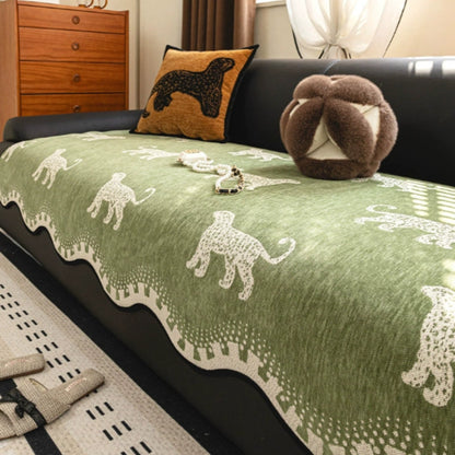 Stylish Furry Grip Sofa Protector