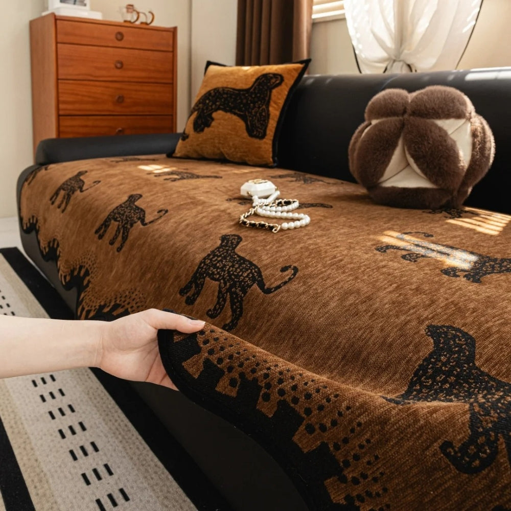 Stylish Furry Grip Sofa Protector - Luxicro
