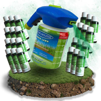 Quick Fix Grass Seed Spray for Thin Lawn Areas