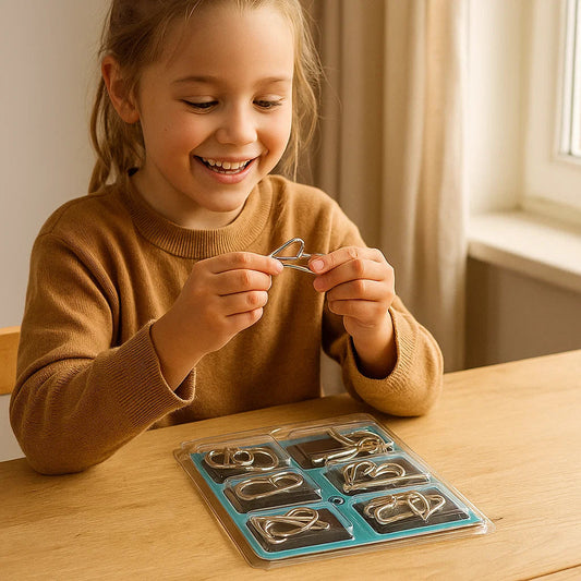 Brain Teaser Metal Puzzle Toy for Kids - Luxicro