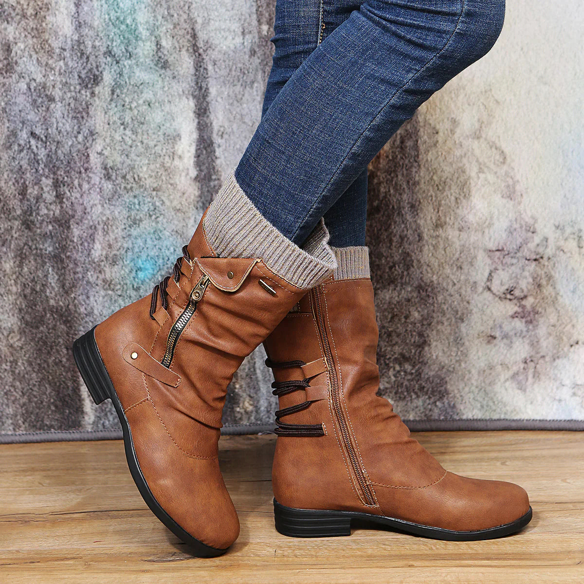 Warm Women's Winter Knee High Boots - Luxicro