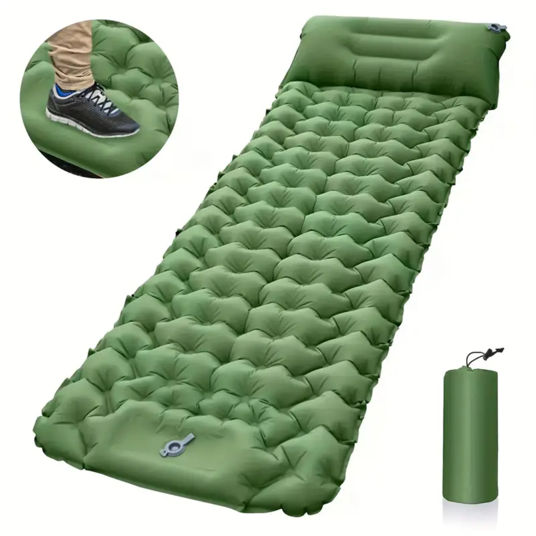 Compact Outdoor Inflatable Bed with Quick Pump