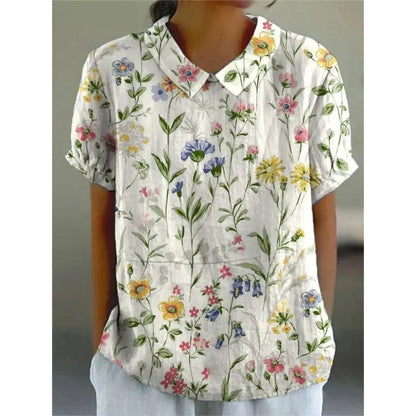 Comfy Women's Floral Cotton Blouse