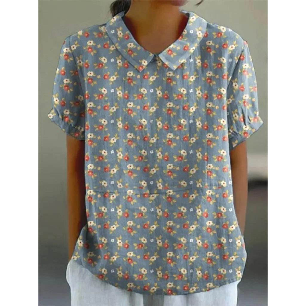 Comfy Women's Floral Cotton Blouse