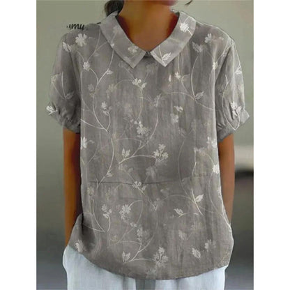 Comfy Women's Floral Cotton Blouse