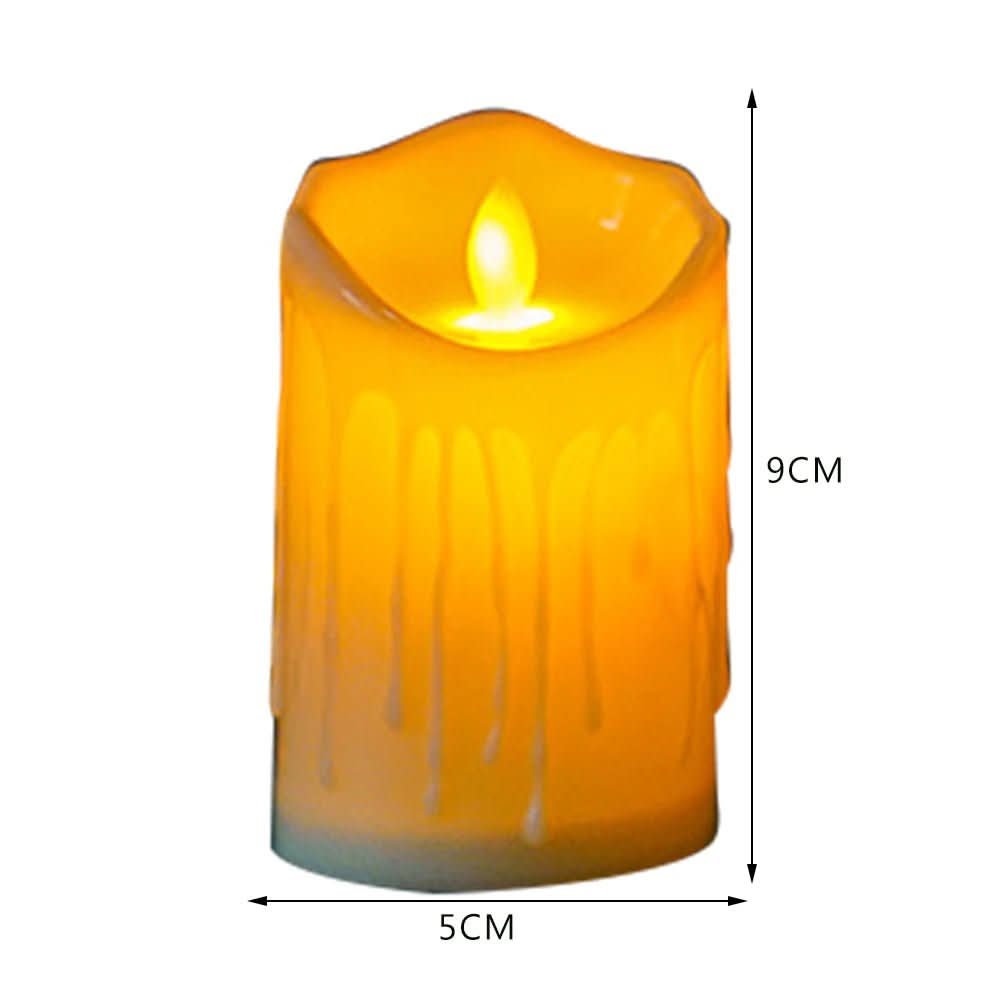 Classic Flickering White LED Candles