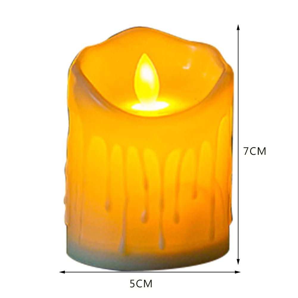 Classic Flickering White LED Candles - Luxicro