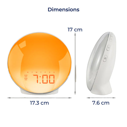 Simulated Sunrise Wake Up Light Alarm Clock