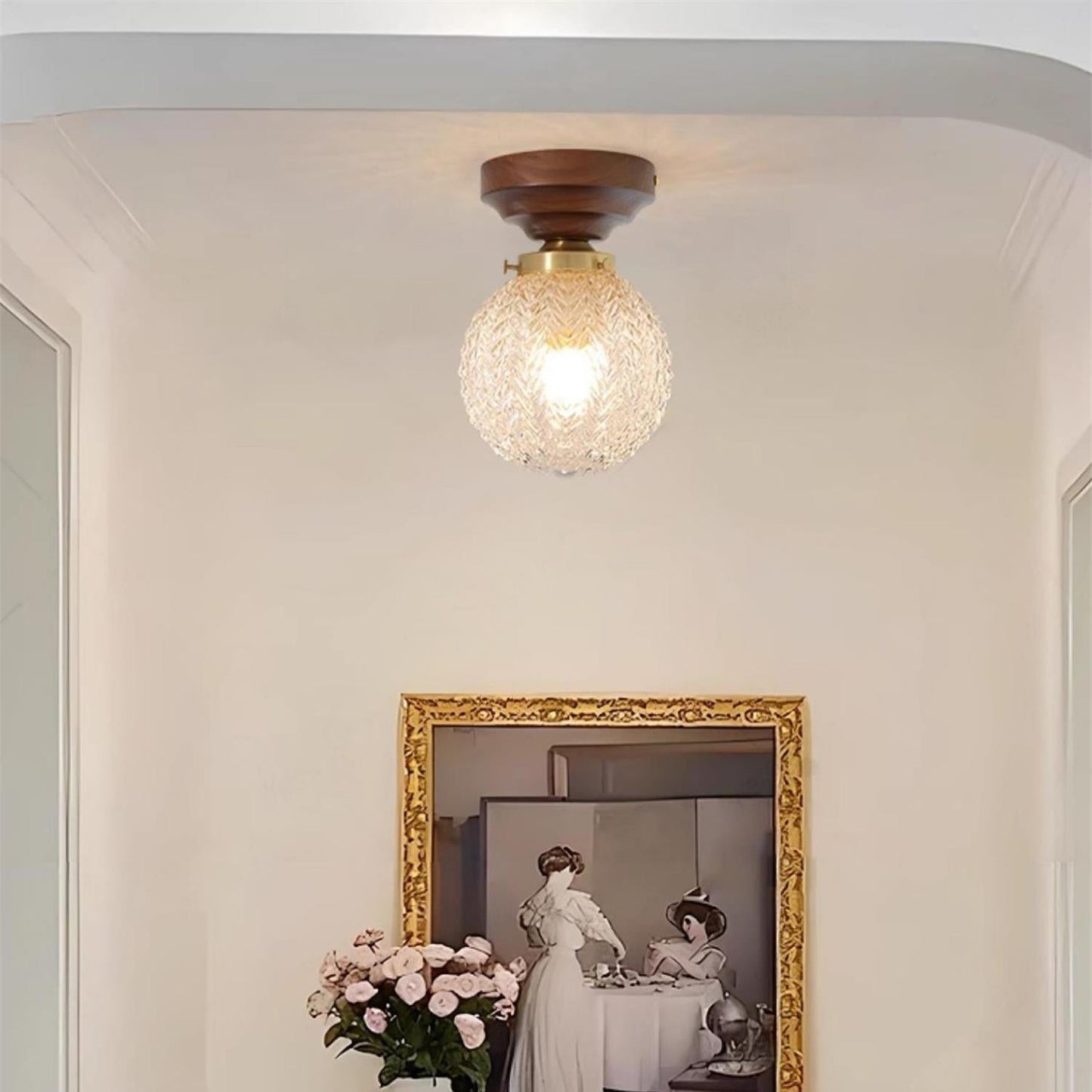 Classic Glass Drop Ceiling Lamp