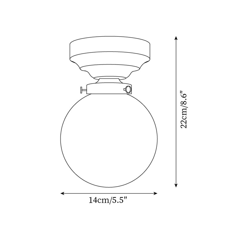 Classic Glass Drop Ceiling Lamp
