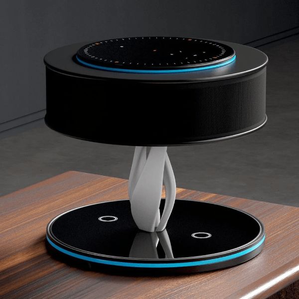 Smart LED Desk Lamp with Charger and Speaker - Luxicro