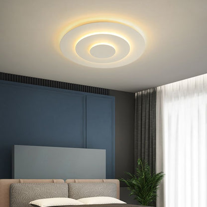 Bright LED Ceiling Fixture with Glass and Chrome