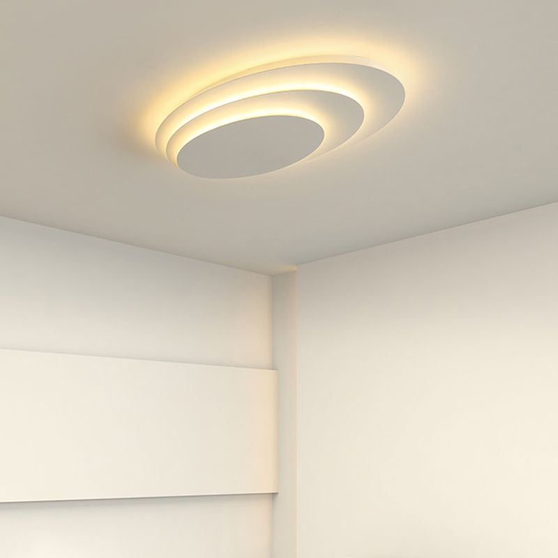 Bright LED Ceiling Fixture with Glass and Chrome