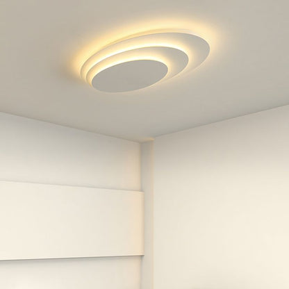 Bright LED Ceiling Fixture with Glass and Chrome