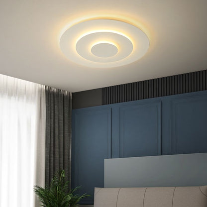 Bright LED Ceiling Fixture with Glass and Chrome