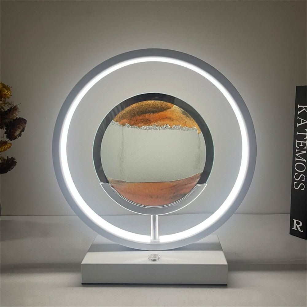 Bright USB Table Lamp with Soft Glow and Power Outlet