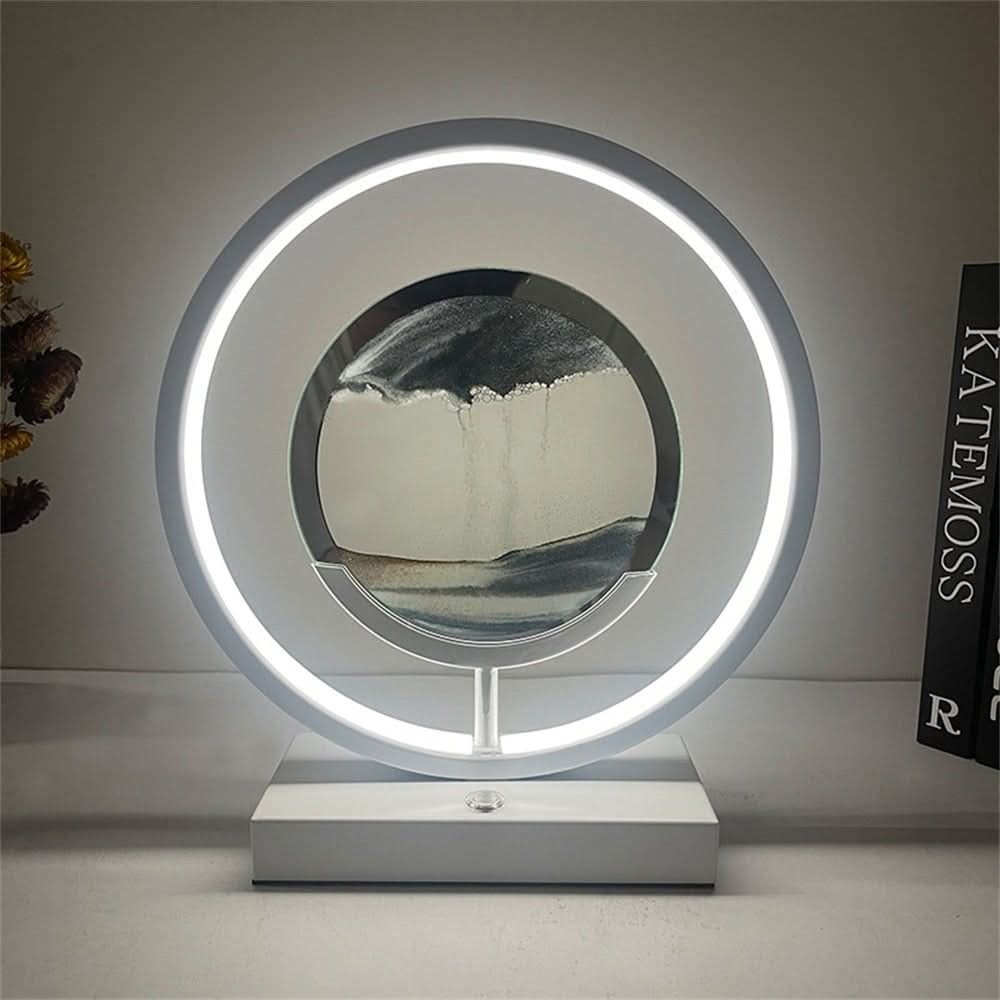 Bright USB Table Lamp with Soft Glow and Power Outlet