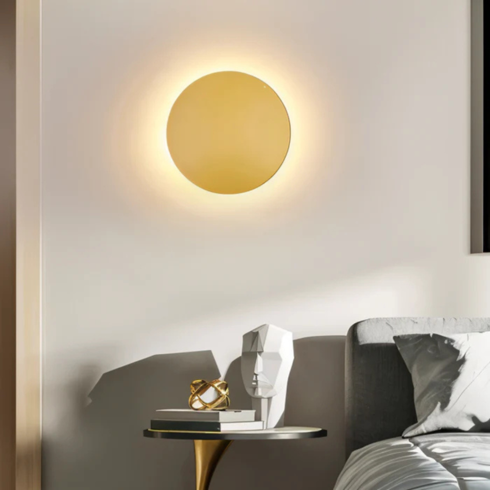 Contemporary Circular LED Wall Lamp Low Energy Indoor Light