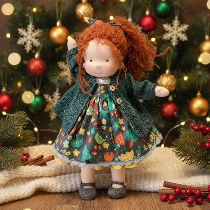Soft Handmade Waldorf Doll for Kids Creative Play
