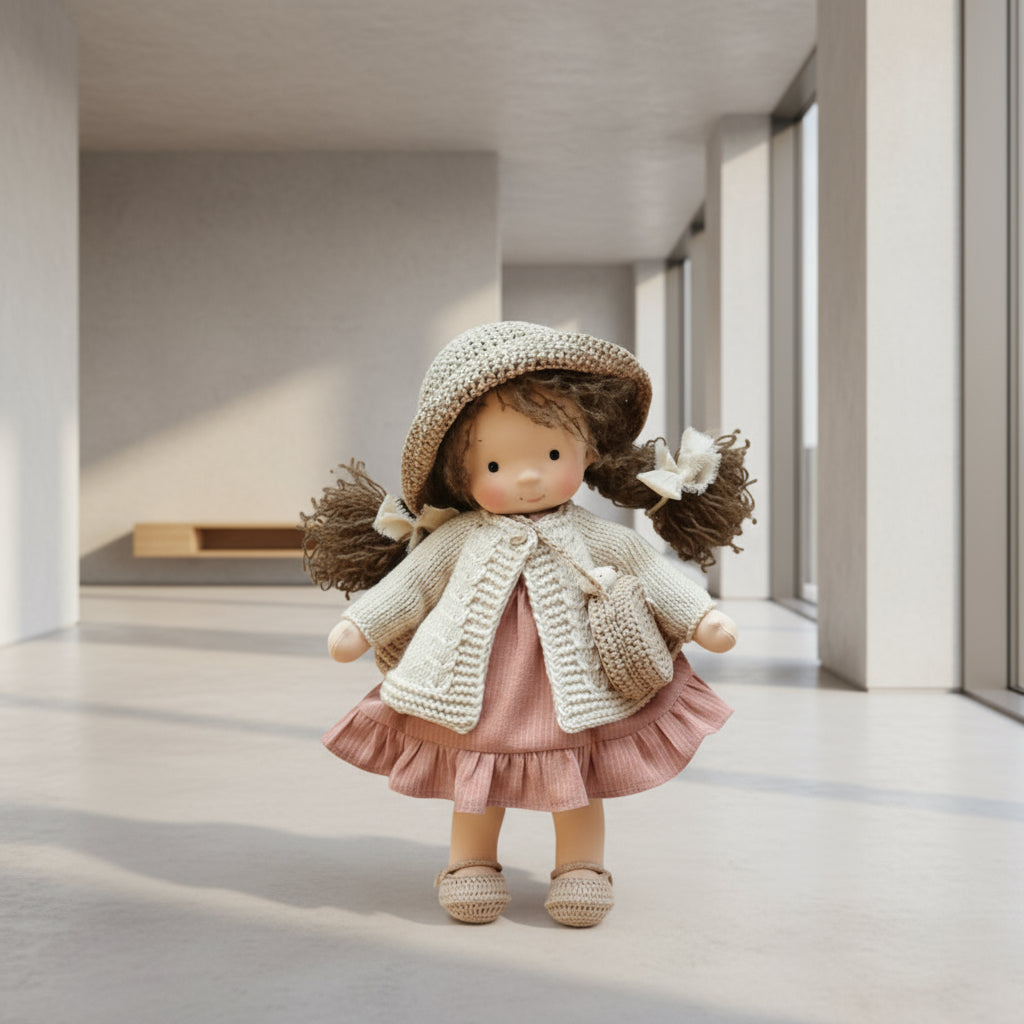 Cuddly Artisan Doll for Children's Imaginative Fun